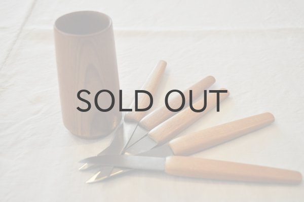 画像1: オランダ・ヴィンテージ 卓上デザートナイフ/5本セット