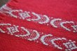 画像3: ドイツ・ヴィンテージ 織り柄ミニマット/赤×白
