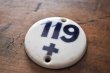 画像2: ドイツ・ヴィンテージ 陶器製ナンバープレート/丸/119＋