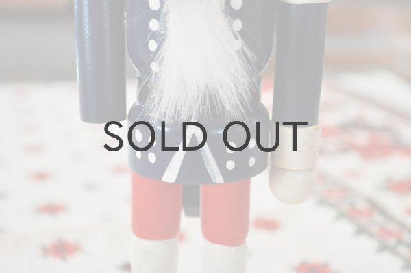 画像4: 【訳あり】ドイツ・ヴィンテージ木製くるみ割り人形/青