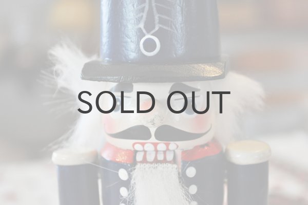 画像2: 【訳あり】ドイツ・ヴィンテージ木製くるみ割り人形/青