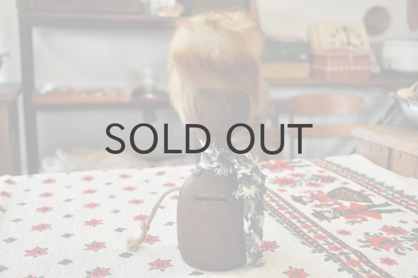 画像2: ドイツ・ヴィンテージ 木製貯金箱人形/鍵付き