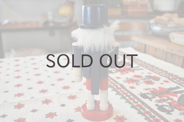 画像3: 【訳あり】ドイツ・ヴィンテージ木製くるみ割り人形/青