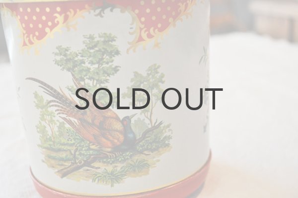 画像4: ドイツ・ヴィンテージTIN缶/ツバメと花/丸