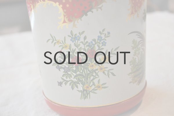 画像5: ドイツ・ヴィンテージTIN缶/ツバメと花/丸