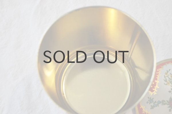 画像6: ドイツ・ヴィンテージTIN缶/ツバメと花/丸