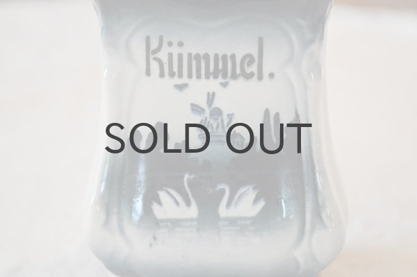 画像2: ドイツ・ヴィンテージ陶器製スパイスキャニスター/スワン/Kummel（キャラウェー）
