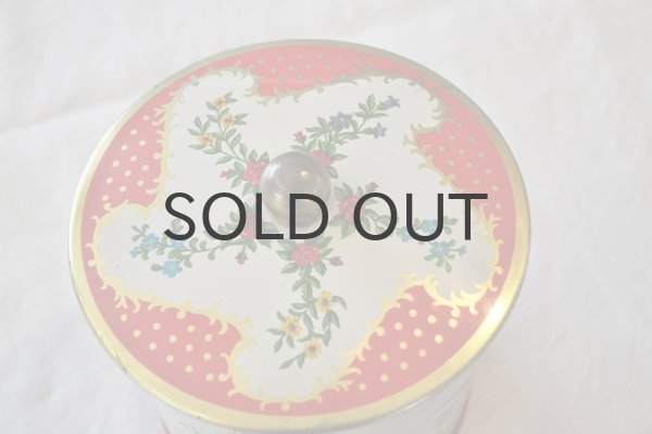 画像3: ドイツ・ヴィンテージTIN缶/ツバメと花/丸