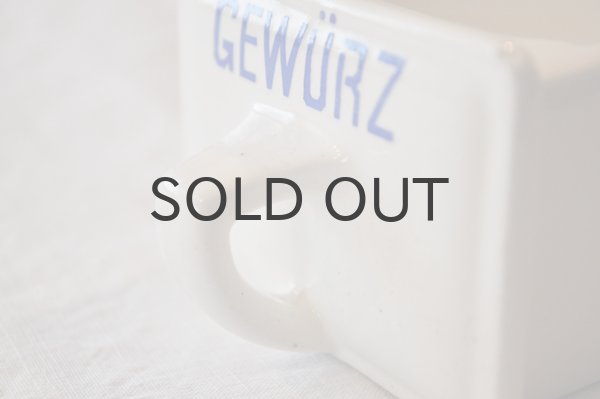 画像7: ドイツ・ヴィンテージ陶器製 スパイス引出し/GEWURZ