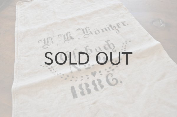 画像2: ドイツ・アンティーク グレインサック（麻袋）/フラクトゥールNo4/1886