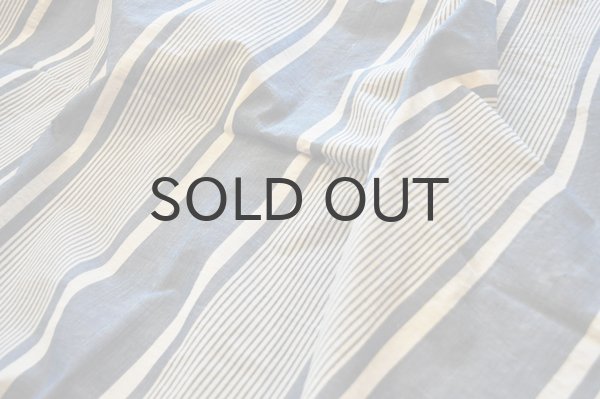 画像3: フランス・アンティーク コットンティッキング/ネイビー×ホワイト/大サイズ