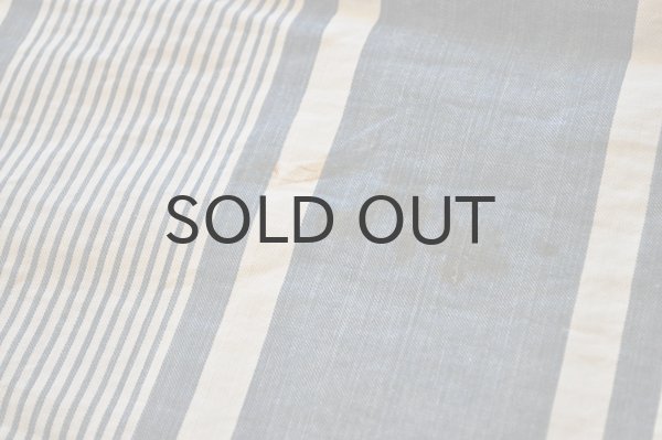 画像7: フランス・アンティーク コットンティッキング/ネイビー×ホワイト/大サイズ