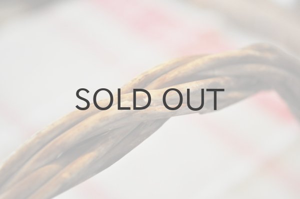 画像6: オランダ・アンティークバスケット/持ち手つき　平たいパニエ