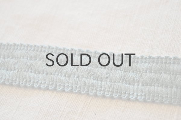 画像4: ベルギー・ヴィンテージ 刺繍トリムリボン/水色