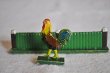 画像3: ドイツ・ヴィンテージ 木の動物たち/柵（緑）、ぞう、雄鶏