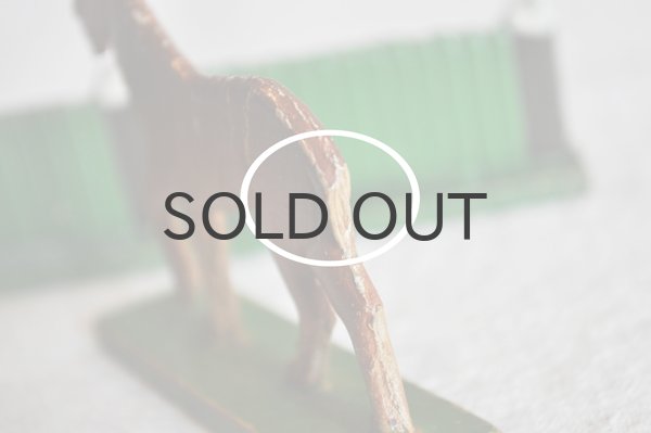 画像5: ドイツ・ヴィンテージ 木の動物たち/柵（緑）、トラ、オオカミ