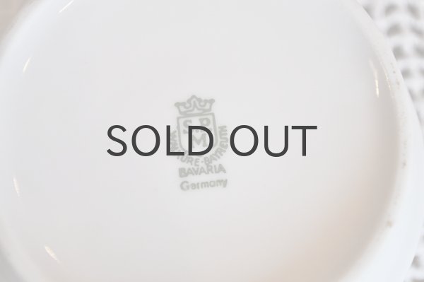 画像5: 【訳あり】ドイツ・BAVARIA両手付スープマグ/オレンジ花