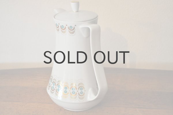 画像2: ドイツ・GDR（東ドイツ）HennebergPorzellan　ティーポット/水色丸模様