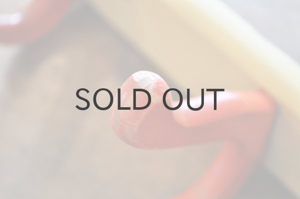 画像5: ドイツ・ヴィンテージ木製3連フック/アイボリー×レッド