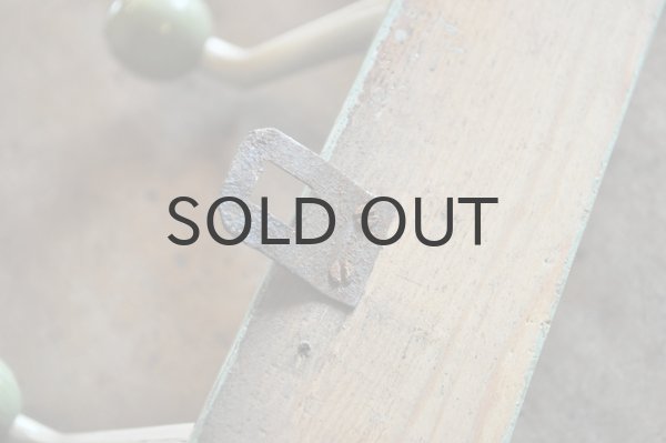 画像8: ドイツ・ヴィンテージ木製4連フック/ミントグリーン