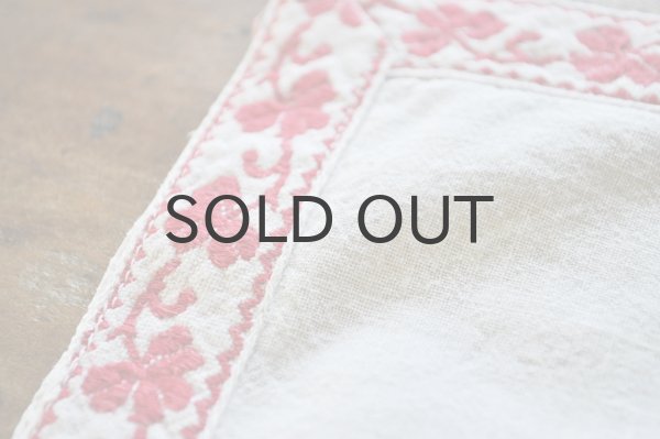 画像5: ドイツ・アンティーク赤い刺繍のタペストリー壁掛け飾り/Beinlichkeil