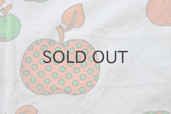 画像4: ドイツ・ヴィンテージ 子供シーツ/りんご