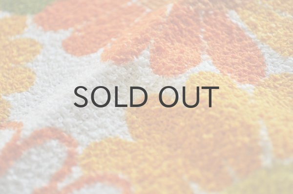 画像3: ドイツ・東ドイツ ヴィンテージ デッドストックタオル/VEBFROTTANA/オレンジ花