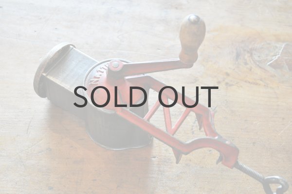 画像2: ドイツ・アンティーク チーズグレーター/ドラム回転式/レッド