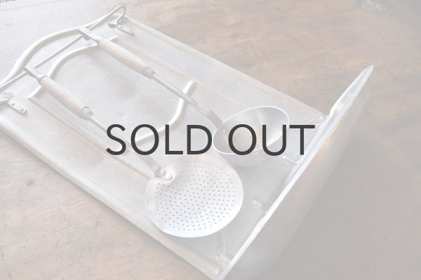 画像2: フランス・アンティーク レードルラック（レードル2本付）/アルミ製/MF