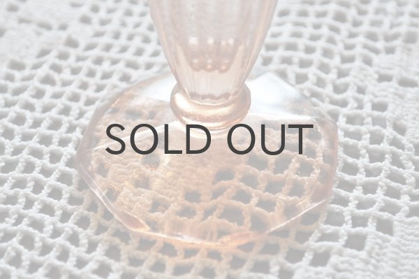 画像3: フランス・ヴィンテージ ガラスのフラワーベース/ピンク