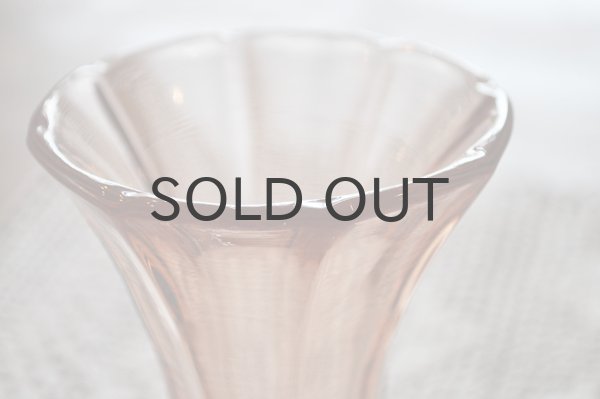 画像4: フランス・ヴィンテージ ガラスのフラワーベース/ピンク