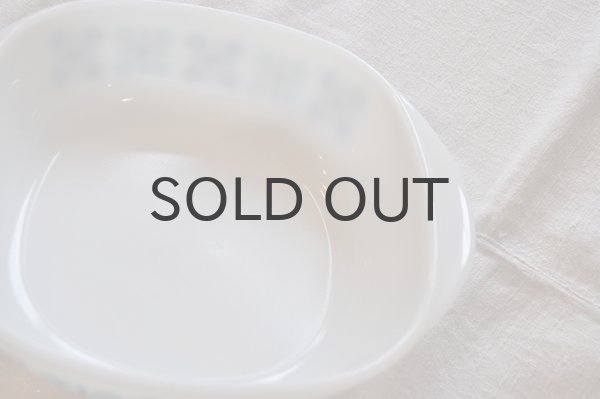 画像3: ドイツ・SCHOTT JENA GLAS/ミルクガラスのキャセロール/青花