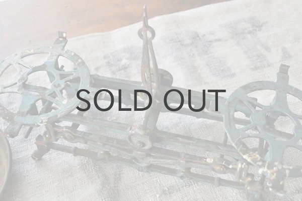 画像4: 【送料無料】チェコ・アンティーク天秤はかり（スケール）/グリーン