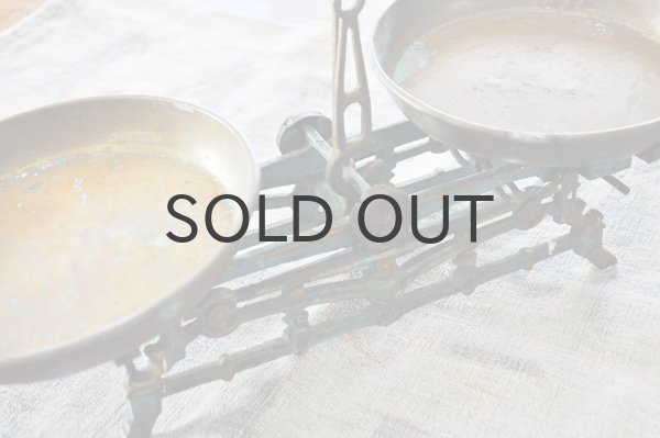 画像2: 【送料無料】チェコ・アンティーク天秤はかり（スケール）/グリーン