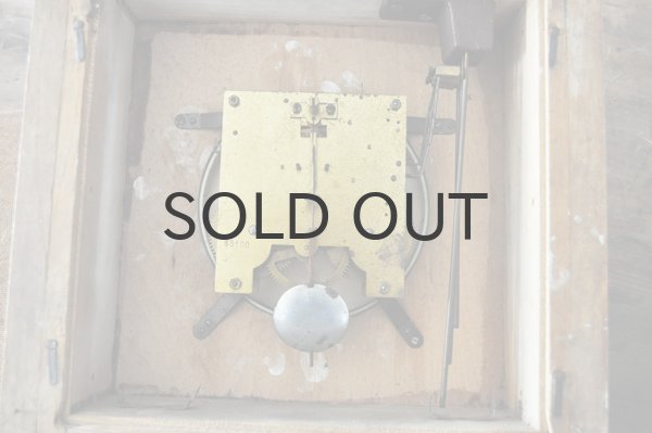 画像4: 【送料無料】チェコ・アンティーク ネジ巻き壁掛け時計/木製/アイボリー