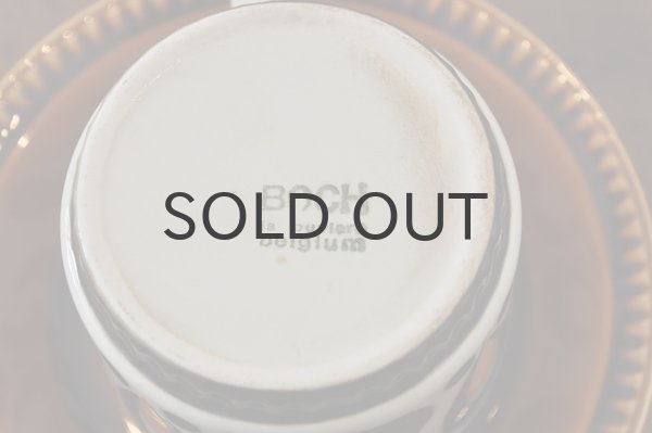 画像4: ベルギー BOCH（ボッホ）カップ＆ソーサー/ステンシル/レアパターンB