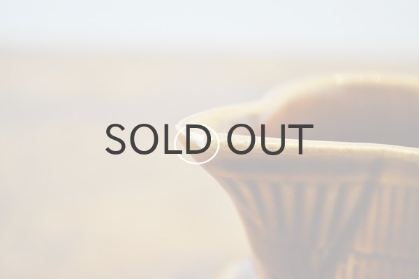 画像3: ベルギー BOCH（ボッホ）ミルクピッチャー/あめ色/かごレリーフ