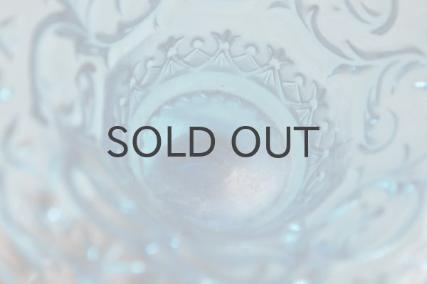 画像4: フランス・アンティーク ガラスのコンポート/ブルー