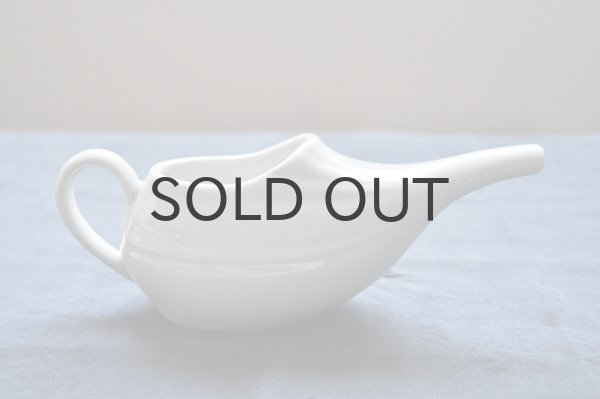 画像2: フランス・アンティーク 陶器 吸い飲み/白釉