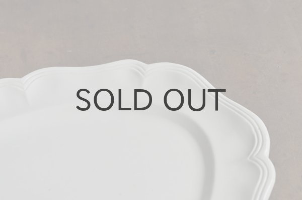 画像2: 【送料無料】フランス・アンティーク サルグミンヌ 花リム/オーバル プラッター大皿