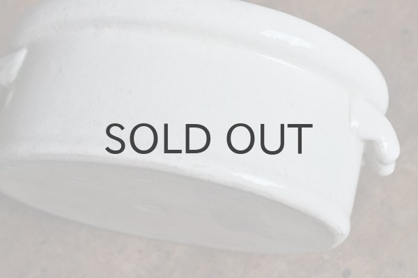 画像3: フランス・アンティーク 陶器テリーヌポット/オーバル/無地