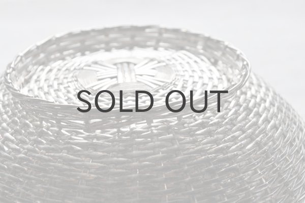 画像6: フランス・アンティーク 銀線 シルバーパニエ/パンかご/脚付き丸