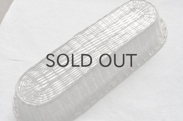 画像4: フランス・アンティーク 銀線 シルバーパニエ/パンかご/ロング