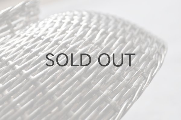 画像4: フランス・アンティーク 銀線 シルバーパニエ/パンかご/脚付き丸