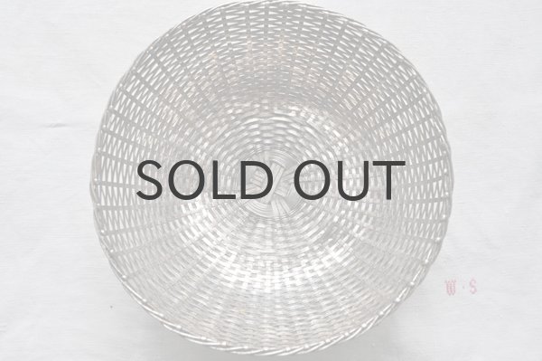 画像2: フランス・アンティーク 銀線 シルバーパニエ/パンかご/脚付き丸