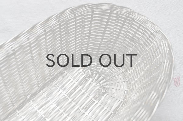 画像5: フランス・アンティーク 銀線 シルバーパニエ/パンかご/ロング