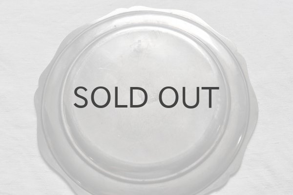 画像5: フランス・アンティーク ピューター（エタン）花リムプレート