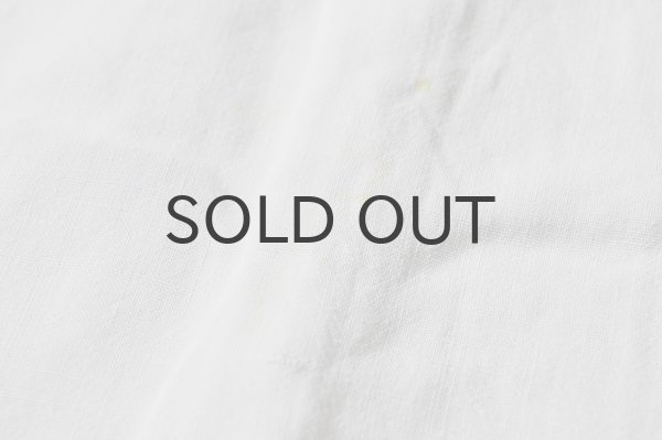 画像7: フランス・アンティーク リネンシーツ/モノグラム刺繍/Vg花文字　（シミあり）