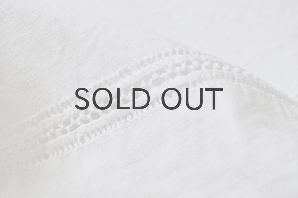 画像4: 【送料無料】フランス・アンティーク リネンシーツ/モノグラム刺繍/HC花文字