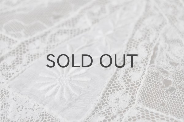 画像5: フランス・アンティークレース スクエア/繊細　穴あり